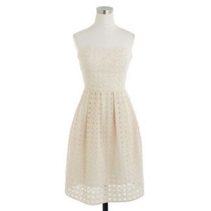NEW J. Crew Haley Dress | Cream | Size 6